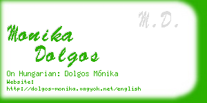 monika dolgos business card